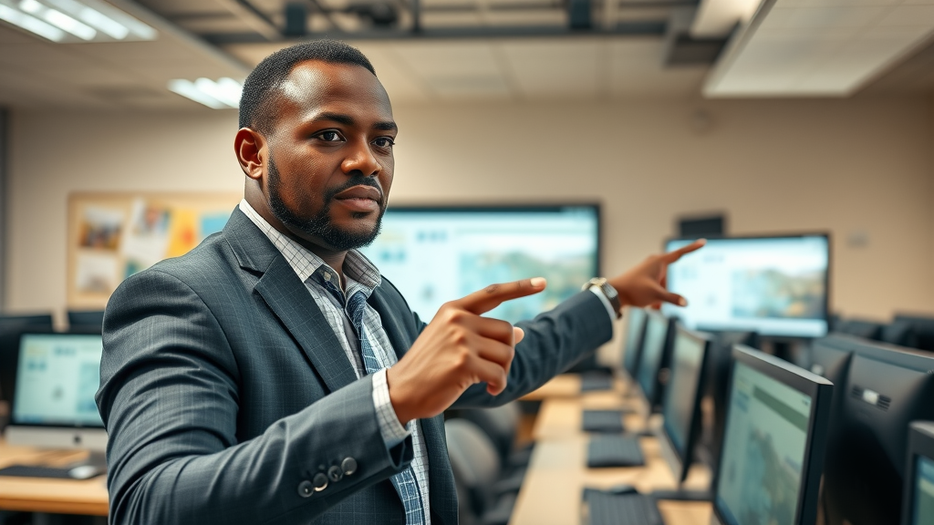 Organized tabletop with African business crisis management checklist and documents