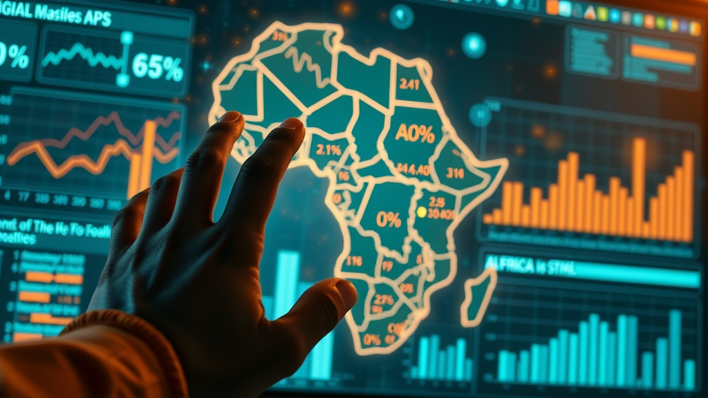 dynamic infographic of Africa