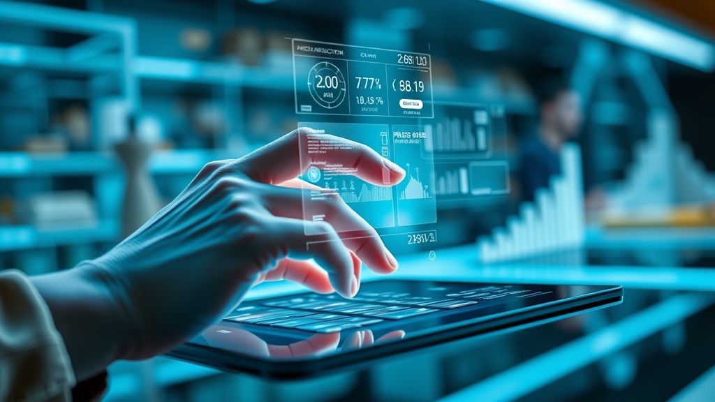 Sleek AI interface showing personalized marketing results for Africa startups, user hand interacting with data holograms, futuristic